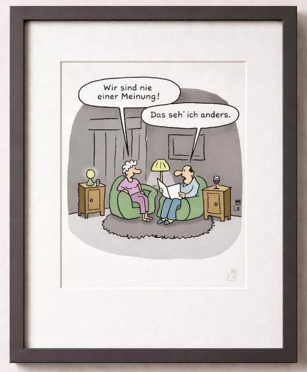 Sonntag ohne Plan – limitierter Kunstdruck von Tortengraf