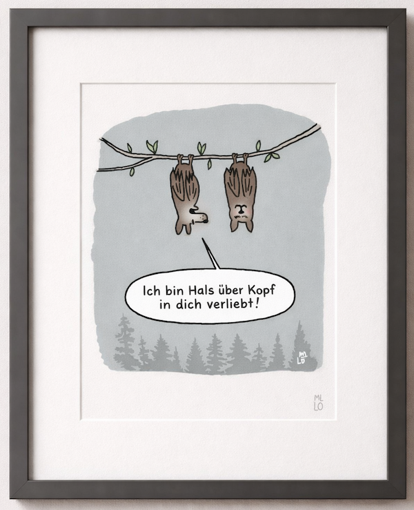 Andersrum – signierter Kunstdruck von Tortengraf